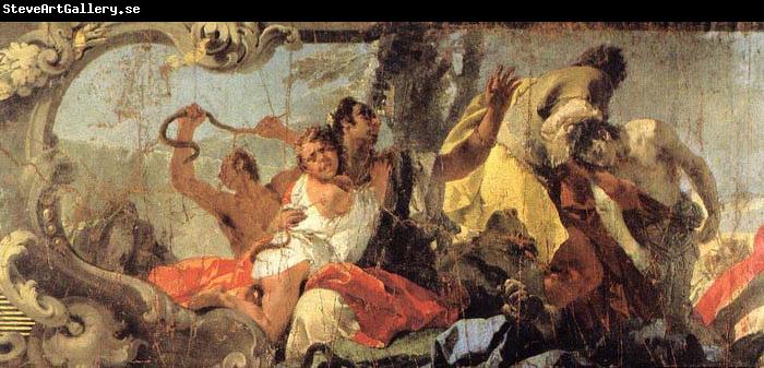 Giovanni Battista Tiepolo The Scourge of the Serpents